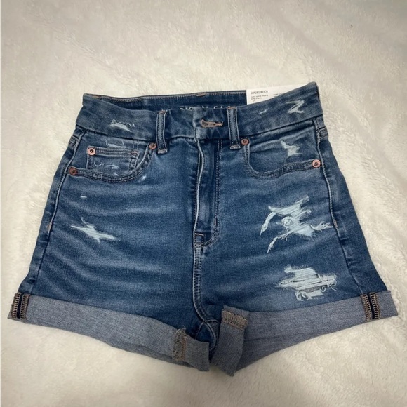 Denim High-Waisted Women Shorts - Picture 1 of 4
